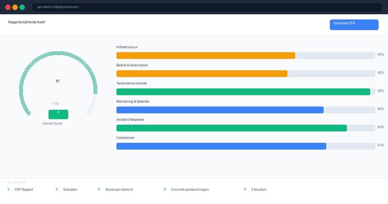 Premium Toegankelijkheids Audit